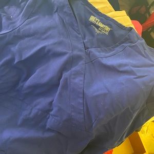 Greys Anatomy blue scrub top
